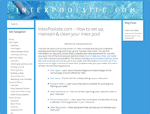 Tablet Screenshot of intexpoolsite.com